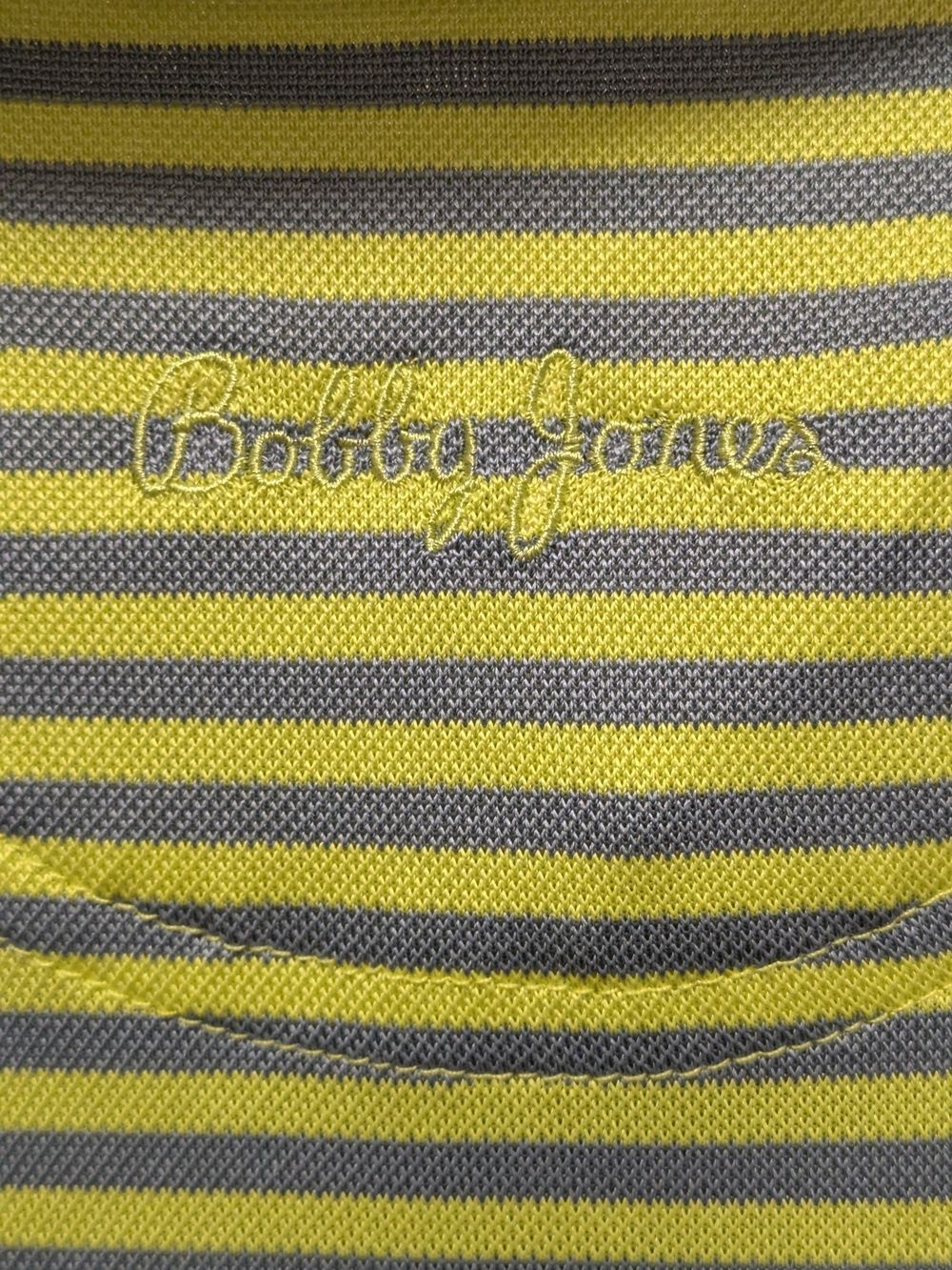 Bobby Jones St Andrews Old Course Performance Golf Polo Striped L - Picture 4 of 5